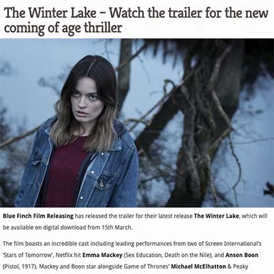 The Winter Lake – Watch the trailer for the new coming of age thriller